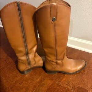FYRE Marissa Medallion Inside Zip Tall Cognac Women Boots
